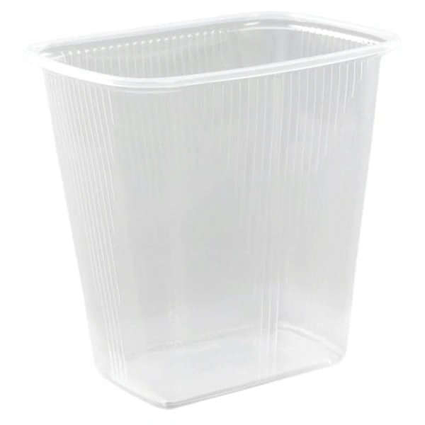 Одноразовый контейнер 500мл, КОМПЛЕКТ 100шт, БЕЗ КРЫШКИ, 108х82мм прозрачные, ПП, ЮПЛАСТ, шк428 ЮУПМ 607533