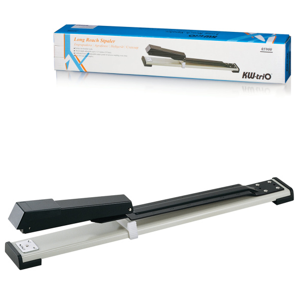 Степлер брошюровочный №24/6, 26/6 KW-trio, до 20 листов, серо-черный, 5900 225123