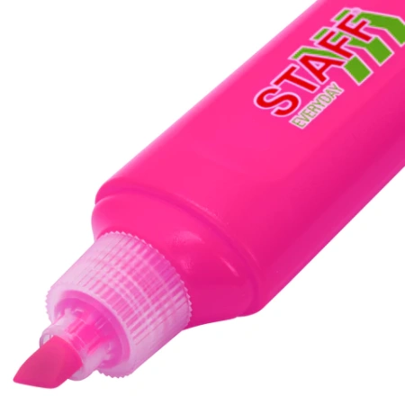 Текстовыделитель STAFF "EVERYDAY HL-720", РОЗОВЫЙ, линия 1-5 мм, скошенный наконечник, 152554 - МСК «Форвард»