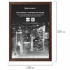Рамка 21х30 см, дерево, багет 14 мм, BRAUBERG "Elegant", венге, акриловый экран, 391295 - МСК «Форвард»