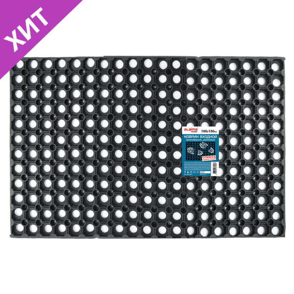 Коврик входной резиновый грязесборный ячеистый толщина 22мм, 100х150см, LAIMA EXPERT, 607815