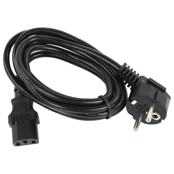 Кабель питания для компьютеров, электроприборов и бытовой техники SONNEN,длина 1,8 м, черный 513563