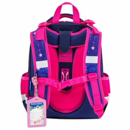 Ранец BRAUBERG PREMIUM, 2 отделения, с брелоком, "Cute fox", LED-ЛАМПОЧКИ, 38х29х16 см, 272019 - МСК «Форвард»