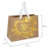Пакет подарочный новогодний, 27х11х20 см, "Shiny Kraft", КОМПЛЕКТ 12ШТ фольга, ассорти, ЗОЛОТАЯ СКАЗКА, 592437 - МСК «Форвард»