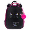 Ранец BRAUBERG SHINY, 2 отделения, с брелоком, "Glad to be cat", 38х28х14 см, 271382 - МСК «Форвард»