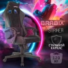 Кресло компьютерное BRABIX "Striker GM-121", синхромеханизм, 2 подушки, экокожа/велюр, черное, 532962 минпромторг - МСК «Форвард»