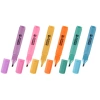 Набор текстовыделителей 6 ПАСТЕЛЬНЫХ ЦВЕТОВ, АССОРТИ, STAFF College "STICK PASTEL", линия письма 1-4 мм, скошенный наконечник, 152532 - МСК «Форвард»
