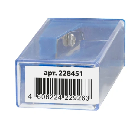 Точилка BRAUBERG "Assistant", с контейнером, пластиковая, корпус ассорти, 228451 - МСК «Форвард»