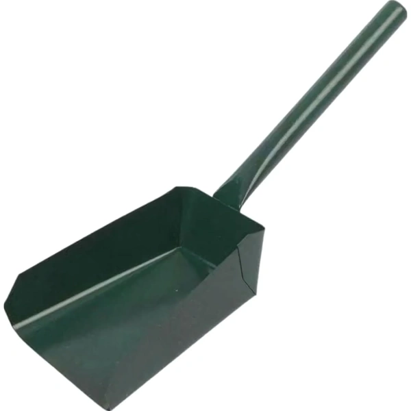 Совок для мусора металл окрашенный с металлической ручкой 8534 (ширина 18 см, ручка 15.3 см) 1770185 - МСК «Форвард»