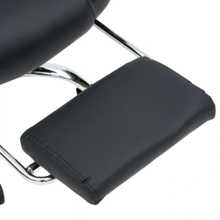 Кресло офисное CROMEX (КРОМЕКС) "Chill MS-005", с функцией вибромассажа, подножка, экокожа, черное, 532958 - МСК «Форвард»