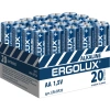Батарейка AA пальчиковая Ergolux КОМПЛЕКТ 20шт  Alkaline BP-20 LR6 1.5В 14675 1788161 - МСК «Форвард»