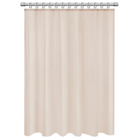 Шторка для ванной PEVA, 180х180 см, КОМПЛЕКТ 12шт кольца в комплекте, цвет ассорти (белый, голубой, коричневый), WBZ (ВБЗ), 700067 - МСК «Форвард»