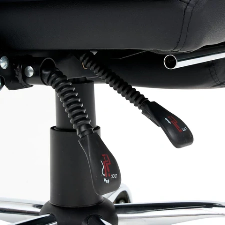 Кресло офисное CROMEX (КРОМЕКС) "Chill MS-005", с функцией вибромассажа, подножка, экокожа, черное, 532958 - МСК «Форвард»