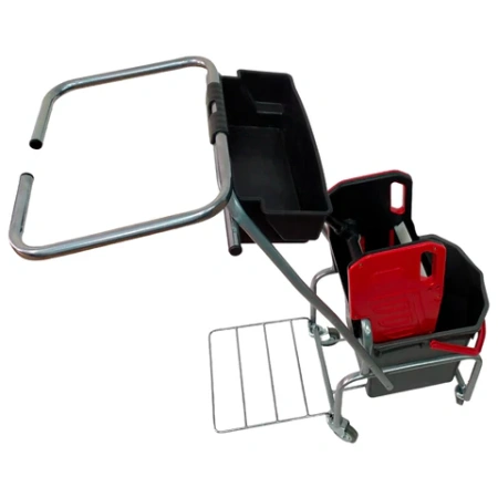 Тележка уборочная Eco-Force, 1 ведро 25л, отжим, лоток для химии, держатель для мешка, металлический каркас, бесшумные колеса, 21EF/6 609750 - МСК «Форвард»