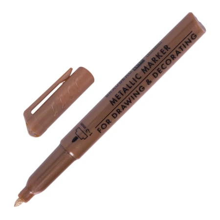 Набор маркеров для декорирования и рисования 3 ЦВЕТА BRAUBERG ART METALLIC, линия письма 1-3 мм, 152440 - МСК «Форвард»