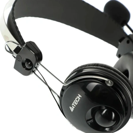 Наушники с микрофоном (гарнитура) A4TECH HU-7P, проводные, 2 м, USB, черные, 1379906 513939 - МСК «Форвард»