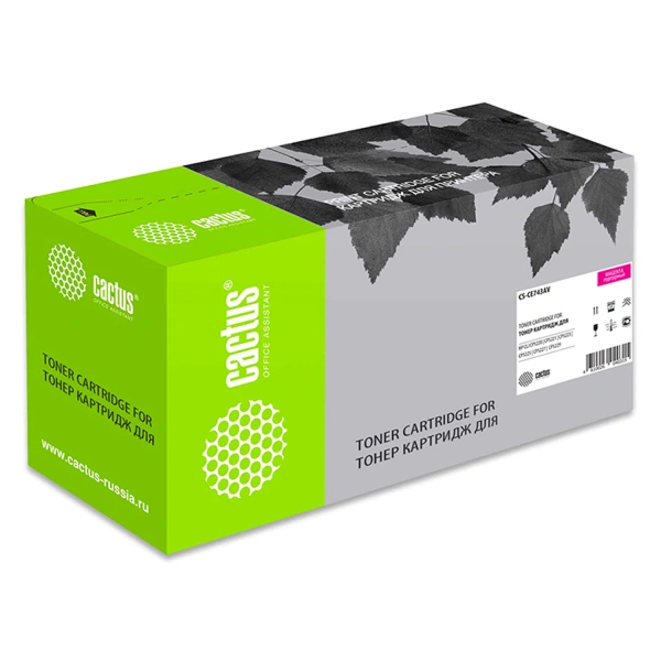 Картридж лазерный CACTUS (CS-CE743A) для HP LaserJet CP5225/5225N, пурпурный, ресурс 7300 стр CS-CE7  362315 под заказ 8 дней