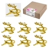 Кольца для салфеток новогодние, КОМПЛЕКТ 6 шт., 5,5 см, "Олени", золотистые, ЗОЛОТАЯ СКАЗКА, 592487 - МСК «Форвард»