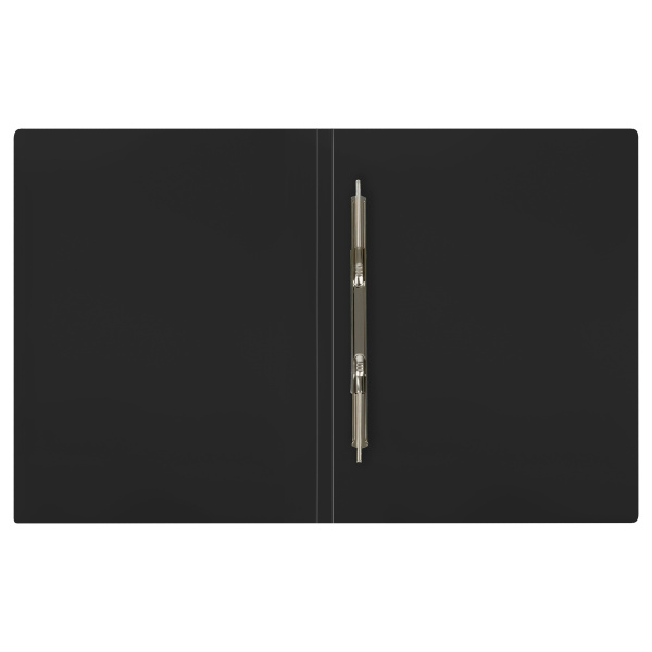 Папка с пружинным скоросшивателем СТАММ А4, 14мм, 500мкм, пластик, черная ММ-32220 343157 - МСК «Форвард»