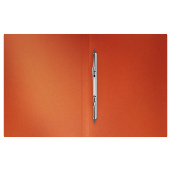 Папка с пружинным скоросшивателем СТАММ "Сияние" А4, 17мм, 700мкм, пластик, оранжевый ММ-32005 377046 - МСК «Форвард»