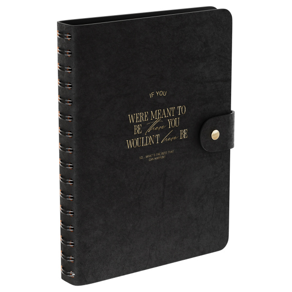 Ежедневник недатированный, А5, 136л., мягкий переплет, экокожа, BG "Embrace. Gunpowder", графитовый, на гребне 386839 - МСК «Форвард»