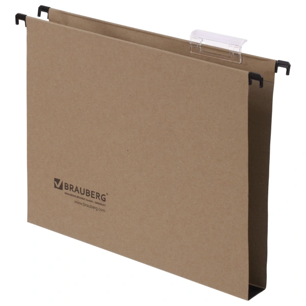 Подвесные папки А4 (350х245мм), до 300л, КОМПЛЕКТ 10 шт, картон, BRAUBERG (Италия),231788