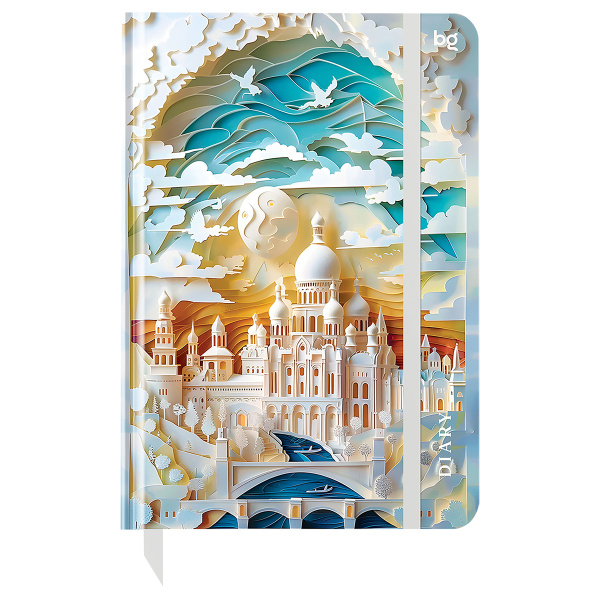 Ежедневник недатированный А5, 136л., 7БЦ BG "Paper Art. Istanbul", матовая ламинация, выборочный лак 376406 - МСК «Форвард»