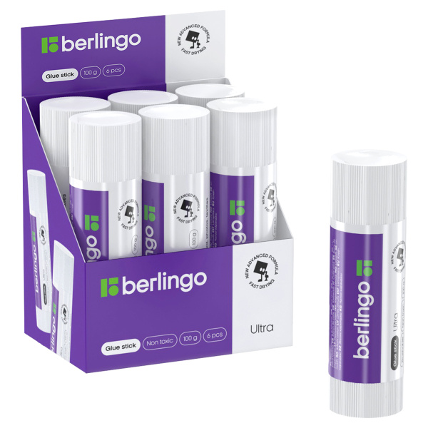 Клей-карандаш Berlingo "Ultra", 100г, ПВП K1516 271152