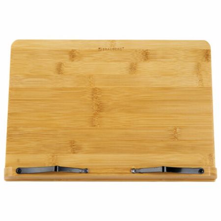 Подставка для книг и планшетов большая бамбуковая BRAUBERG, 34х24 см, регулируемый наклон, 237896 - МСК «Форвард»