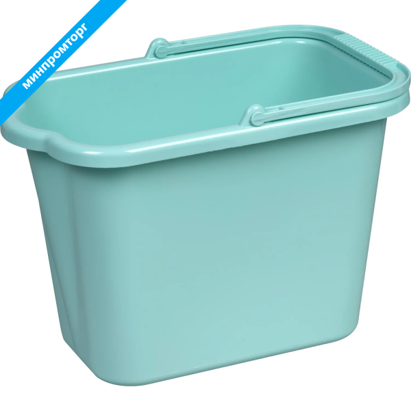 Ведро Idea 9.5 л пластик голубое (сливной носик, для пищевых продуктов) М 2420 1639511 минпромторг