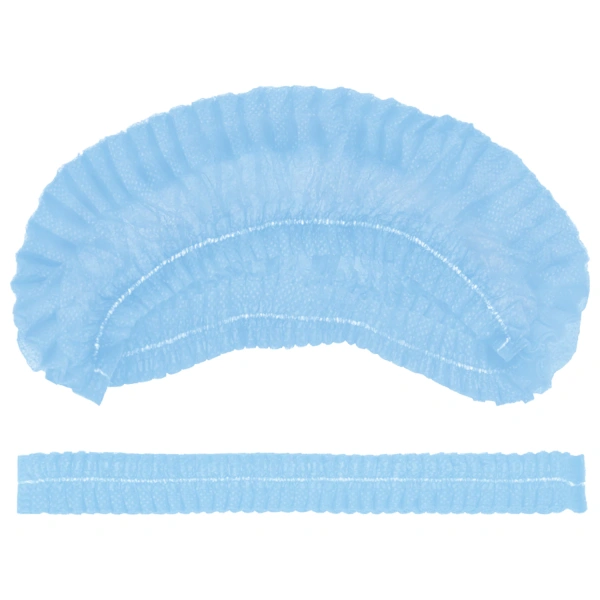 Шапочка "Шарлотта" голубая КОМПЛЕКТ 50 шт. спанбонд 15 г/м2, ЧИСТОВЬЕ,  603-204  630232