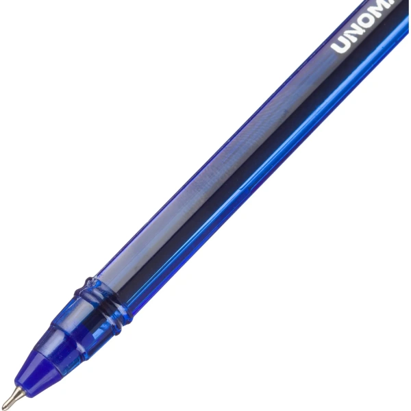 Ручка шариковая маслянная Unomax Joy Mate 0,5мм синяя корпус тонированный синий линия письма 0,3мм 1511855 - МСК «Форвард»