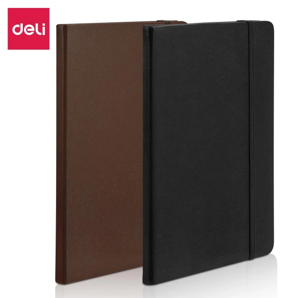 Бизнес-блокнот А5 96л Deli Squared Notebook чёрный твердая обложка на резинке EN112G 1741972 - МСК «Форвард»
