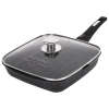 Сковорода ГРИЛЬ квадратная 26 см, съемная soft-touch ручка, крышка, антипригарное покрытие, МЕЧТА "Гранит Black", с066802 700718 - МСК «Форвард»