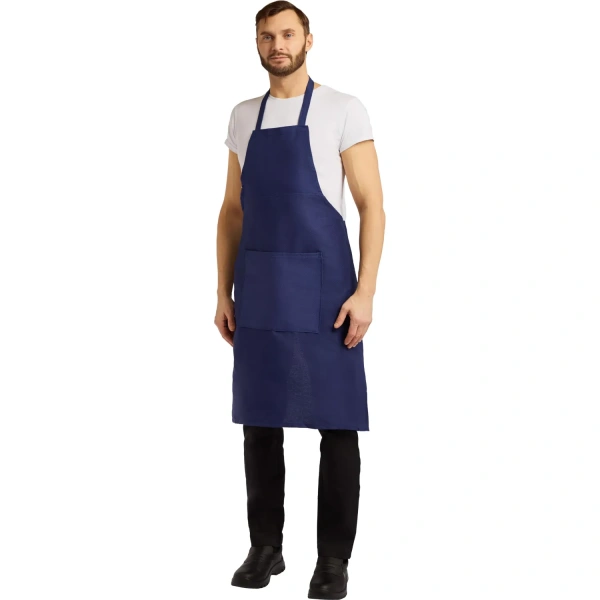 Фартук Диагональ тёмно-синий 101 см хлопок 93765 - МСК «Форвард»