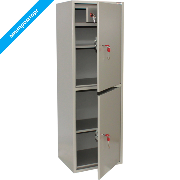 Шкаф металлический для документов BRABIX КBS-023Т (в1253*ш420*г350мм;27,5кг), 2отд, сварной, 291155