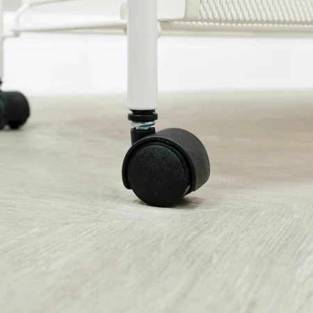 Этажерка офисно-бытовая "Ладья-33КС", 650х450х300 мм, 2 яруса + столик, металл, белая, Э 356 Б 700933 - МСК «Форвард»