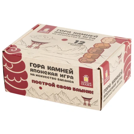 Балансир-головоломка "Башня Туми Иши", 12 деревянных камней, ЗОЛОТАЯ СКАЗКА, 665258 - МСК «Форвард»