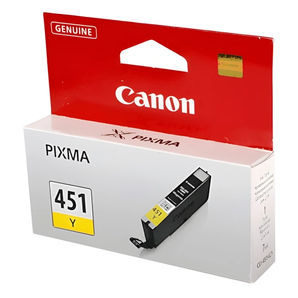 Картридж струйный CANON (CLI-451Y) Pixma iP7240 и др., желтый, ориг. 6526B001 361135
