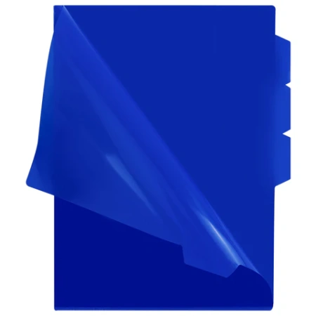 Папка-уголок 3 отделения, жесткая, непрозрачная, А4, BRAUBERG "SPECIAL", синяя, 0,15 мм, 273063 - МСК «Форвард»