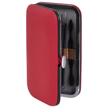 Универсальный набор для маникюра и педикюра 9 в 1 в футляре, MINI, красный, WBZ (ВБЗ), 609493 - МСК «Форвард»