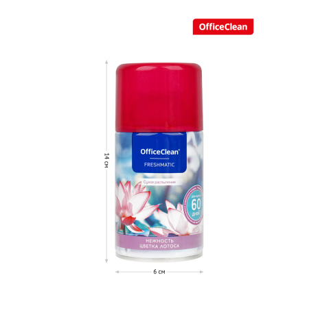 Сменный баллон для освежителя воздуха OfficeClean "Нежность цветка лотоса", сухое распыление, 250мл 297825 ЧЕСТНЫЙ ЗНАК - МСК «Форвард»