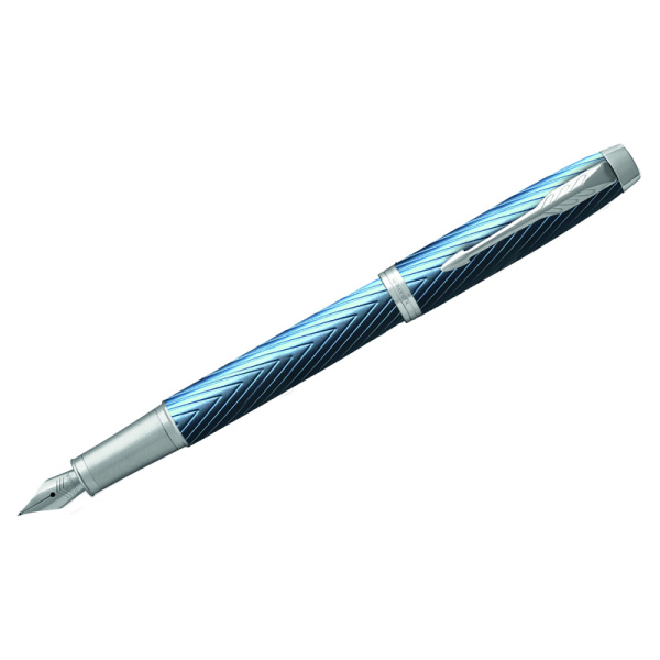Ручка перьевая Parker "IM Premium Blue Grey CT" синяя, 0,8мм, подарочная упаковка 2143651 323747 - МСК «Форвард»