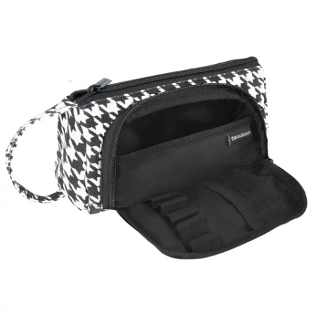 Пенал-косметичка BRAUBERG с ручкой, 1 откидная планка, полиэстер, 22x10х8 см, "Houndstooth", 271560 - МСК «Форвард»