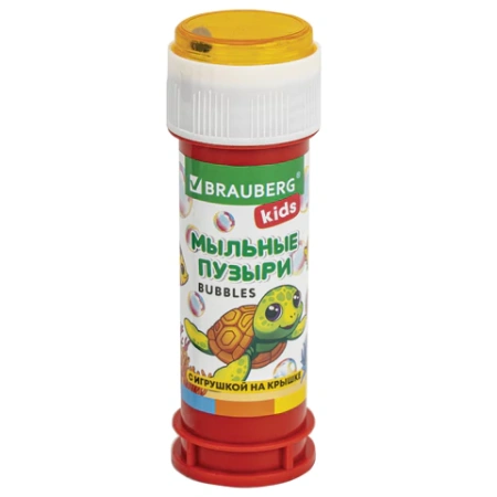 Мыльные пузыри 60 мл, КОМПЛЕКТ 36шт с игрушкой на крышке, BRAUBERG KIDS, 665453 - МСК «Форвард»