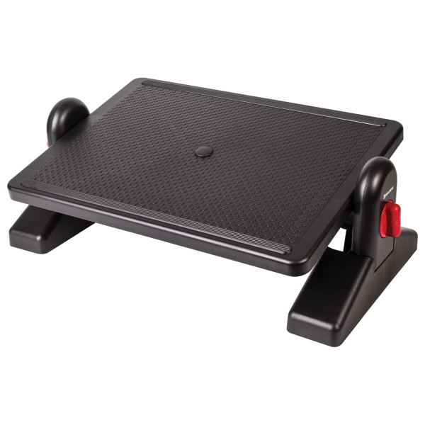 Подставка для ног BRAUBERG офисная, 41,5*30см, с фиксаторами, черная, 531487