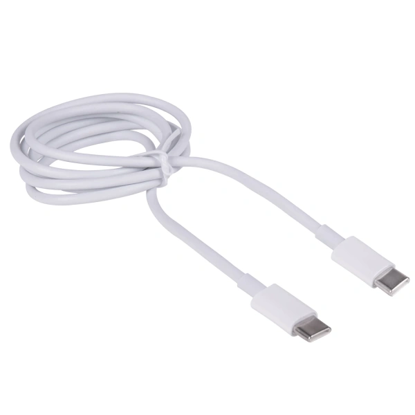 Кабель USB Type-C-Type-C с поддержкой быстрой зарядки белый, 1м, SONNEN, медный 513613