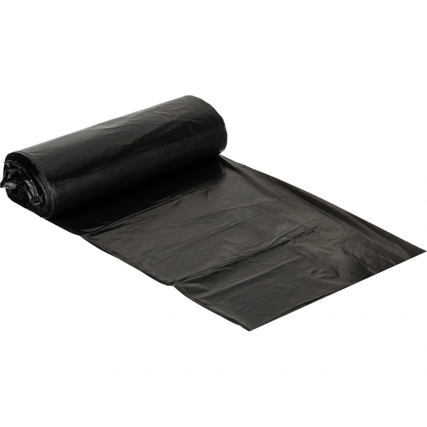 Мешки для мусора черные в рулоне Ромашка 240 л 10 штук ПВД 30 мкм ВР-073Н 1341831 - МСК «Форвард»