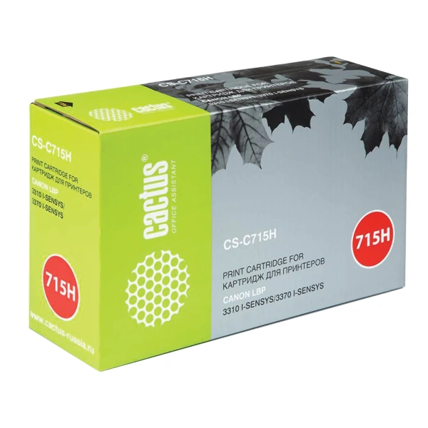 Картридж лазерный CACTUS (CS-C715H) для CANON i-SENSYS 3310/3370, ресурс 7000 стр CS-C715H 362720 под заказ 8 дней