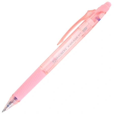 Ручка гелевая стираемая автоматическая BRAUBERG "X-ERASE RT PASTEL COLOR", СИНЯЯ, пишущий узел 0,7 мм, линия письма 0,5 мм, 144424 - МСК «Форвард»